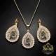 Komplekts "Debesu Piliens (Rose Patina)" ar Swarovski™ kristāliem
